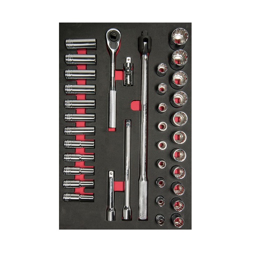 [HC96277] URREA JGO DE DADOS CH311 1/2 37PZ CORTOS-LARGOS Y ACC