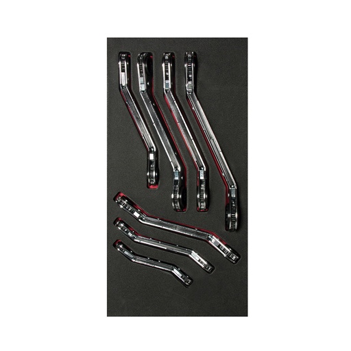 [HC96278] URREA JGO DE LLAVES CH113  7PZDE ESTRIAS DE MATRACA METRICAS
