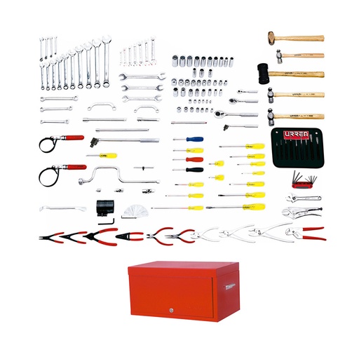 [HC96051] URREA JGO HERRAMIENTA 137PZ   BASICO INDUSTRIAL C/GABINETE