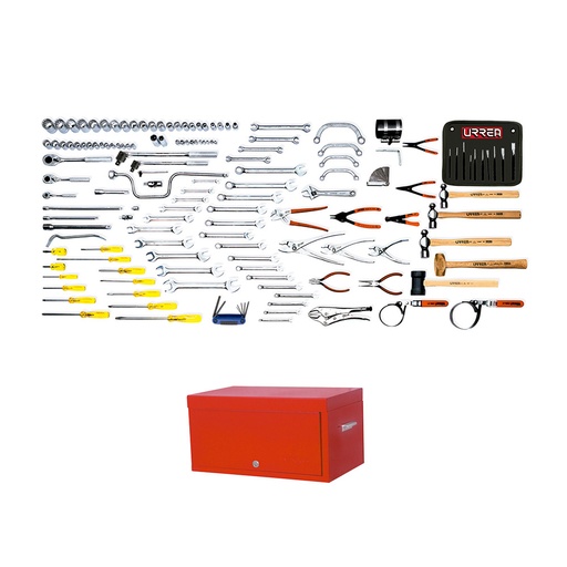 [HC96052] URREA JGO HERRAMIENTA 143PZ   BASICO INDUSTRIAL C/GABINETE