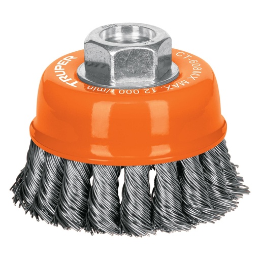 [HC105323] TRUPER CARDA CT-608MX 3 M14 COPA ALAMBRE TRENZ GRUEDO