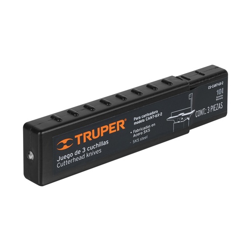 [HC106718] TRUPER CUCHILLAS CU-CANT-6X-2 3PZDE REPUESTO P/CANTEADOR