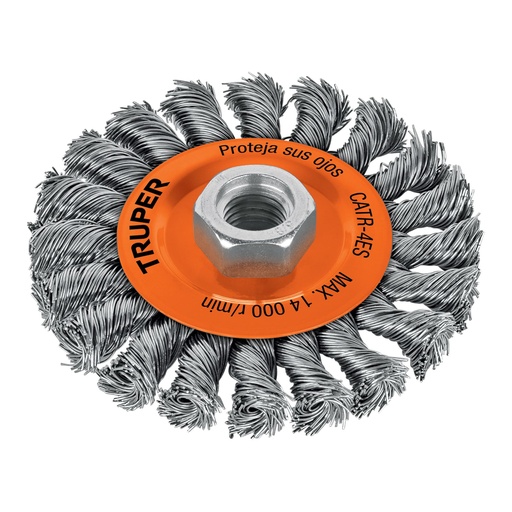 [HC20804] TRUPER CARDA CATR-4ES 4" TRENZADA CIRC P/ESMERILADORA