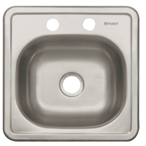 [HC98439] FOSET TARJA 1PILA 38X38CM     INOX EMP BASIC TA-38B