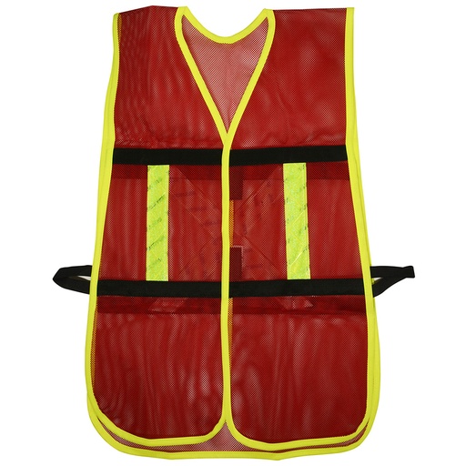 [HC96917] SURTEK CHALECO DE MALLA 137494 ROJO AJUSTABLE