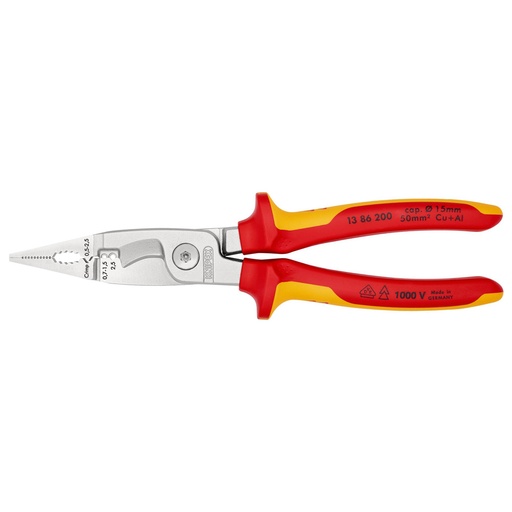 [HC93256] KNIPEX PINZA 13 86 200 SB  P/INSTALACION ELECTRICA