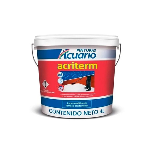 [HC94699] ACRITERM IMPERMEABILIZANTE IM76140 4L 3ANOS ROJO