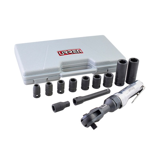 [HC75112] URREA JGO MATRACA NEUM Y      DADOS 1/2" 13PZ STD UP886HK