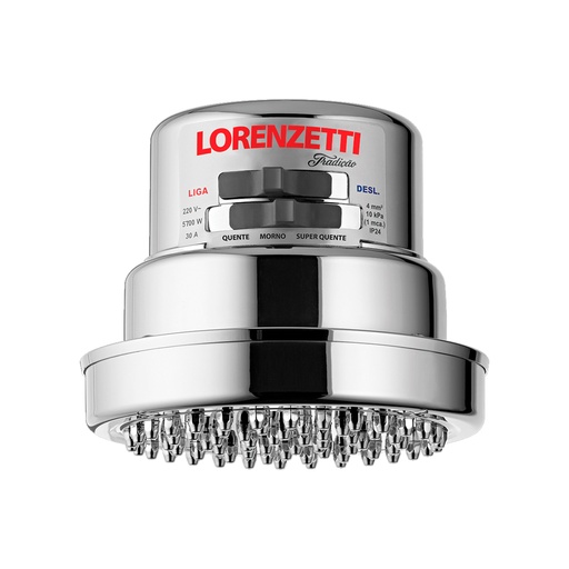 [HC93154] LORENZETTI REGADERA TRIDICAO CROMADA 4400 WHR