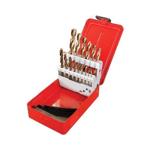 [HC52918] URREA JGO BROCAS AV 15PZ      1/16"-1/2" COBALTO