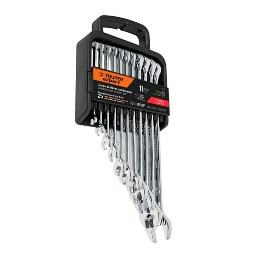 [H052244] TRUPER LLAVE COMB EXTRALARGA JC-11P STD 11PZA PULIDA