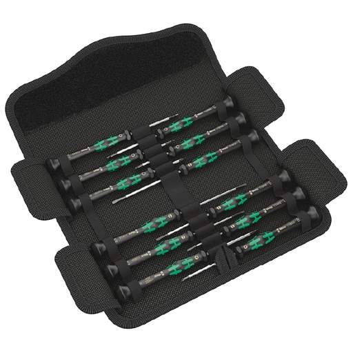 [HC112467] WERA JGO DESARMADORES 12PZ KRAFTFORM MICRO USO ELECT