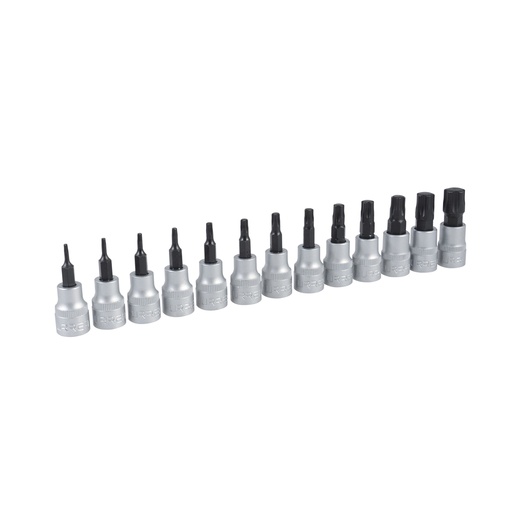 [HC102410] URREA JGO DADOS 5239S 13PZ PTA TORX 5 PTAS TAMPER PROOF