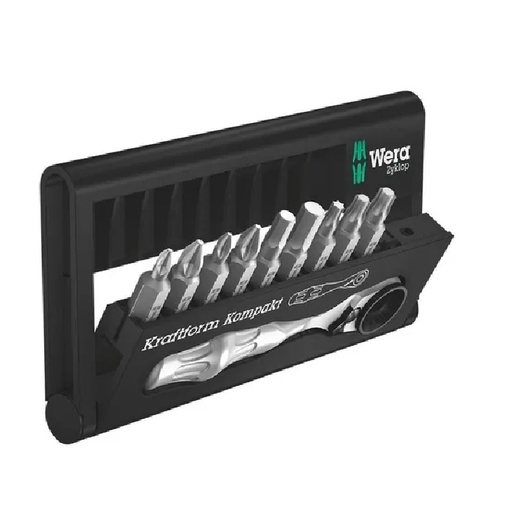 [HC112478] WERA JGO MATRACA Y PTAS 10PZASBIT-CHECK ZYKLOP MINI