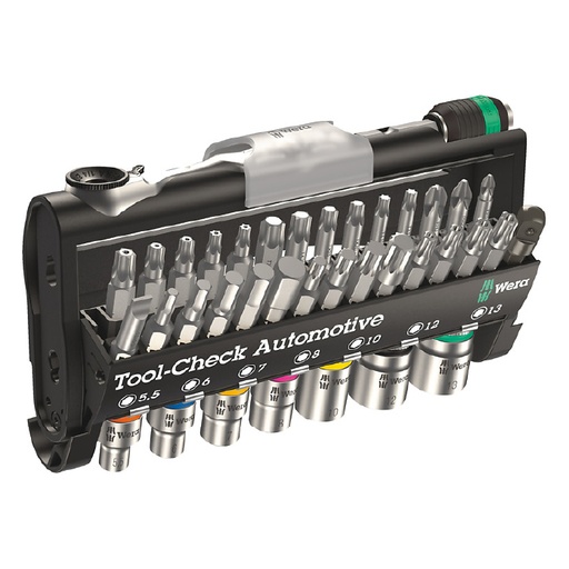 [HC112479] WERA JGO MATRACA Y PUNTAS     1/4" 28PZ