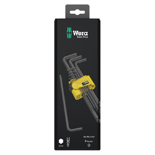 [HC112486] WERA JGO LLAVES ALLEN 950/9 9PZ HEX-PLUS IMP BLACKLASER