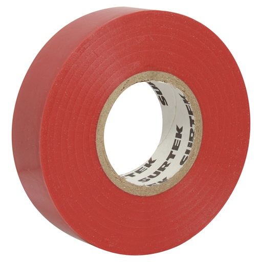 [HC102430] SURTEK CINTA AISLANTE         19MMX9MT ROJA