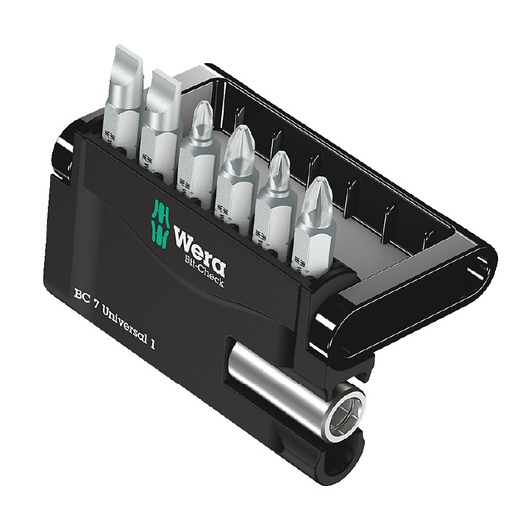 [HC112496] WERA JGO PORTA-PUNTAS 893/4/1 K7PZ  BIT-CHECK UNIV 1