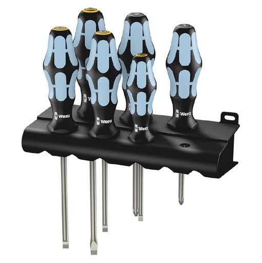 [HC112458] WERA JGO DESARMADORES 3334/6 6PZ ACERO INOX