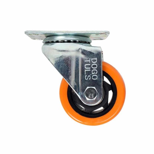 [HC96016] RODAJA GIRATORIA PVC NJA. 3"  DOBLE BALERO