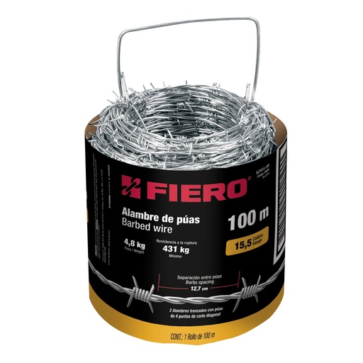 [HC95680] ALAMBRE DE PUAS ALPU-15100CAL15 R/100MT