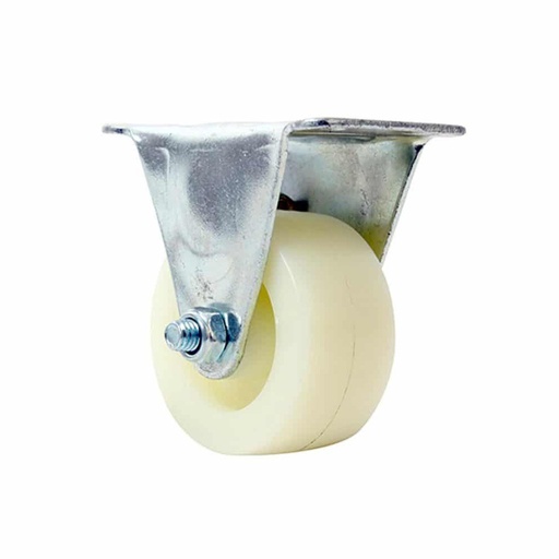 [HC96004] RODAJA FIJA DE POLIPROP. BCA. 3"