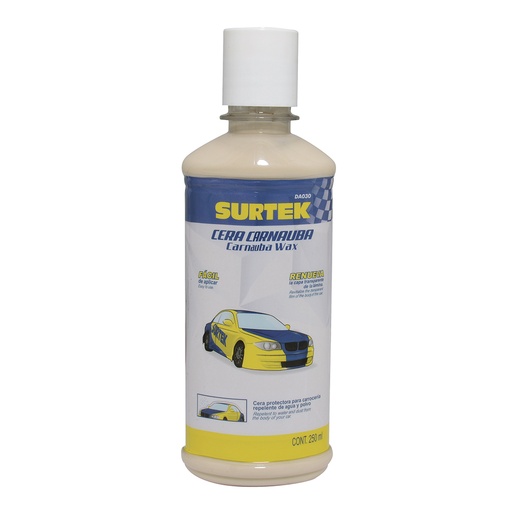 [HC113183] SURTEK CERA CARNAUBA DA030 250ML ABRILLANTADOR PINTURAS