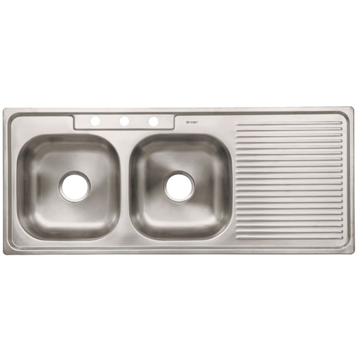 [HC108669] FOSET TARJA 2PILAS 1ESC IZQ   120X50X15CM INOX EMP