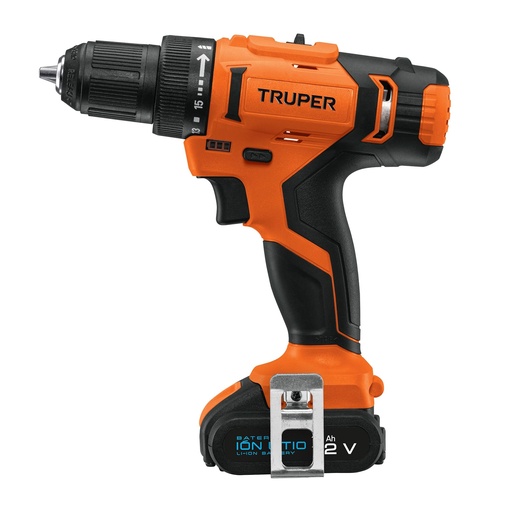 [HC108703] TRUPER TALADRO INAL TALI-12A2 3/8"BATERIA ION-LITIO 12V