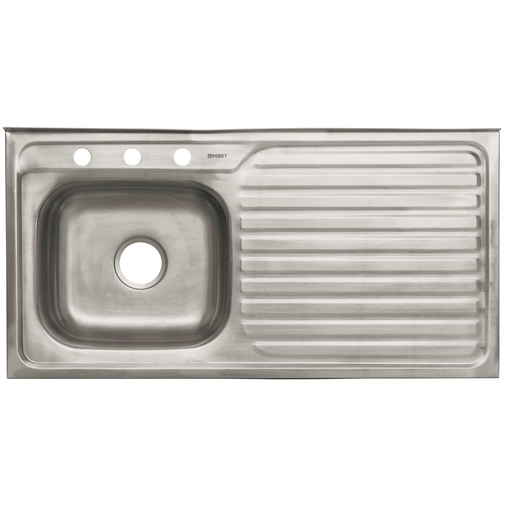 [HC14496] FOSET TARJA 1PILA 1ESC IZQ    100X50CM INOX S/P
