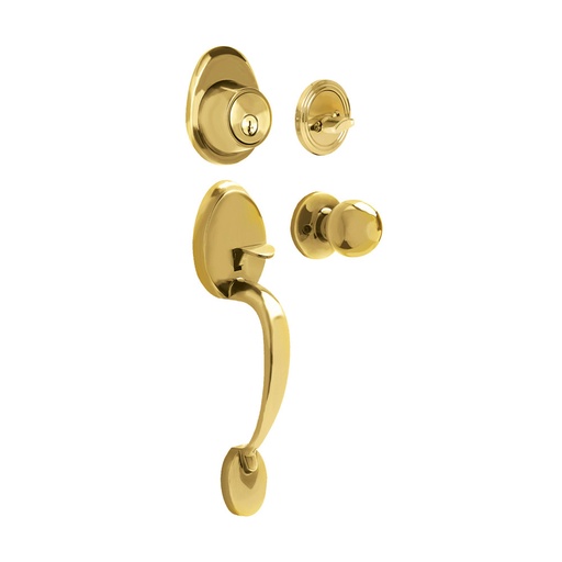 [HC104175] LOCK MANILLON GALEANA 13GA SENCILLO LATON BRILLANTE