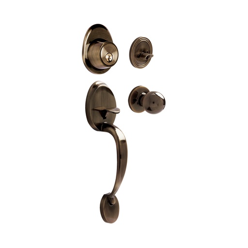 [HC104176] LOCK MANILLON GALEANA 14GA SENCILLO LATON ANTIGUO