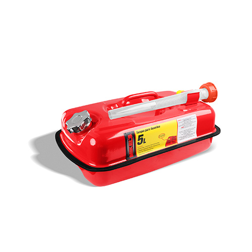 [HC111469] MIKELS TANQUE P/GASOLINA TG-5 5L DE ACERO C/MANGUERA