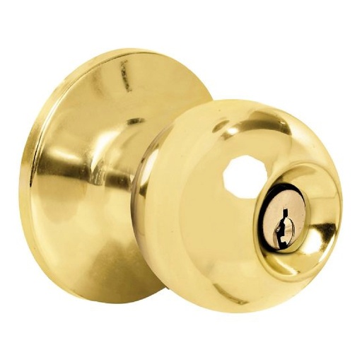 [HC104170] PROLOK CERRADURA POMO BAÑO    LATON BRILL BOLA 15POP