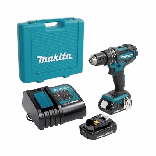 [HC104790] MAKITA ROTOMARTILLO DHP482SYE 1/2" 18V 2 BATERYAS Y CARGADOR
