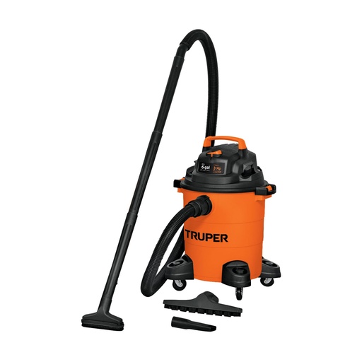 [HC13100] TRUPER ASPIRADORA ASPI-06 6GALLIQUIDOS Y SOLIDOS 3HP