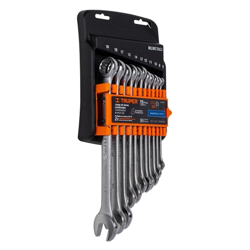 [HC21024] TRUPER LLAVES COMBINADAS MMGRANALLADAS 11 PZ