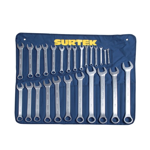 [HC11833] SURTEK JGO LLAVES COMB COM27M 26PZ SATINADAS METRICAS