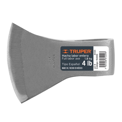 [HC103182] TRUPER HACHA T/ESPAÑOL  LE-4SIN MANGO