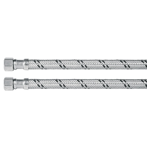 [HC106711] FOSET MANGUERA P/LAVABO FLA-40XL1/2X3/8" 40CM A INOX