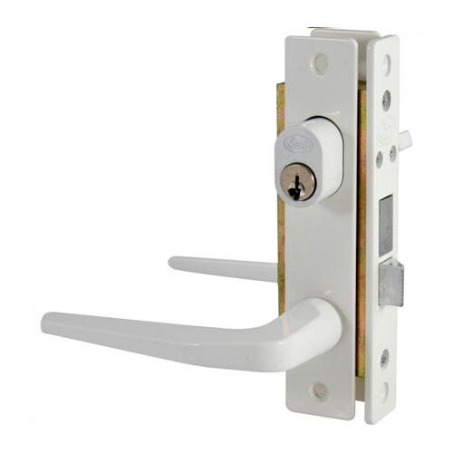 [HC115727] LOCK CERRADURA P/PUERTA ALUM  BCO LLAVE-LLAVE BASIC DOB 17CL