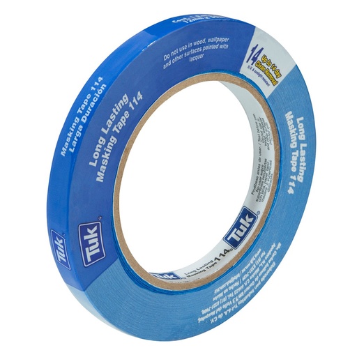 [HC107020] TUK MASKING TAPE 114 AZUL     13MMX50M LARGA DURAC