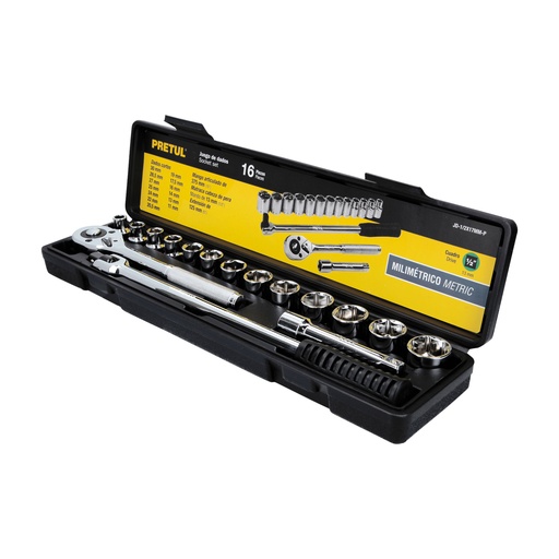 [HC107075] PRETUL JGO DADOS JD-1/2X17MM-P 17PZ