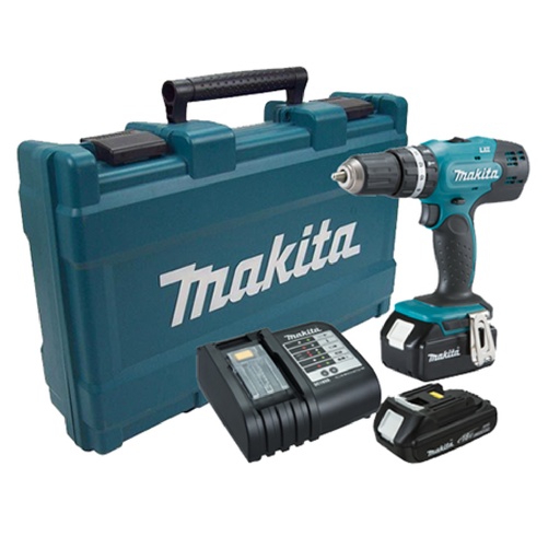 [HC106609] MAKITA ROTOMARTILLO ATOR 1/2" 18V 1.5Ah DHP453SYE CARG/2BAT