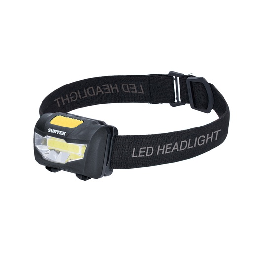 [HC119455] SURTEK LINTERNA P/CABEZA 135906 10M LED 1 COB 3 FUNC 3AAA
