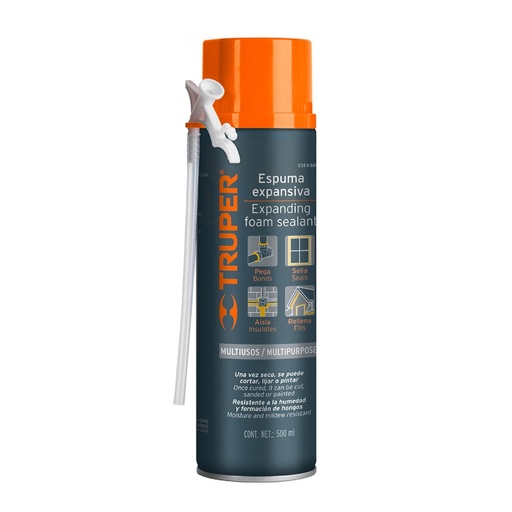 [HC13743] TRUPER ESPUMA POLIURETANO     500ML EXPANSIVA ESEX-500