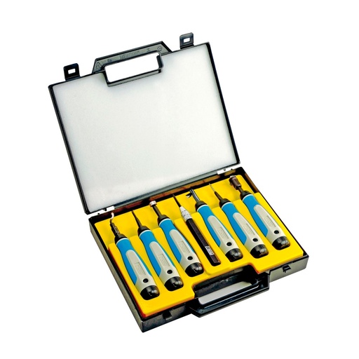 [HC109893] NOGA JGO REBABEADORES SP7700 7PZ UNIVERSAL EN MALETIN