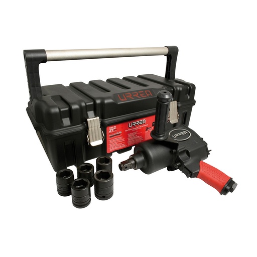 [HC15403] URREA JGO DE PISTOLA NEUM UP772HAKM3/4" 7PZ METRICO