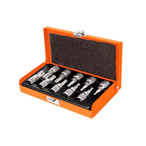 [HC109871] TRUPER JGO DE DADOS JPT-3/8X10 3/8"10PZ PUNTA TORX