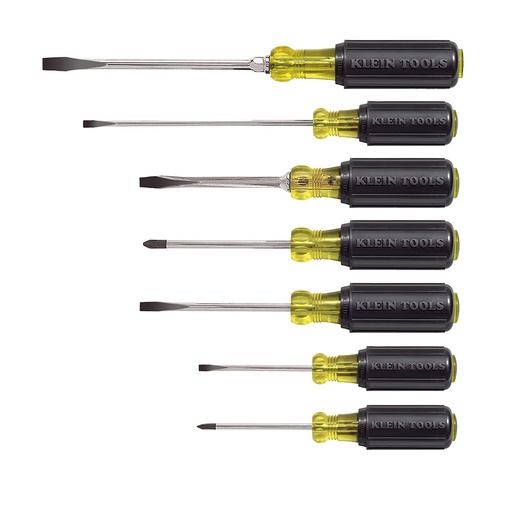 [HC112109] KLEIN TOOLS JGO DESARMADORES 85076 7PZMANGO ACOJINADO